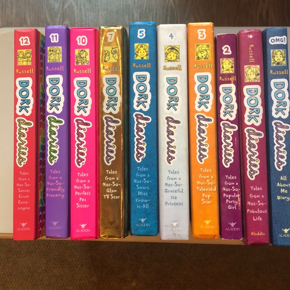 9 book series Dork Diaries books